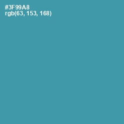 #3F99A8 - Boston Blue Color Image