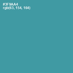 #3F9AA4 - Boston Blue Color Image