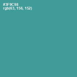 #3F9C98 - Lochinvar Color Image