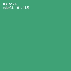 #3FA176 - Sea Green Color Image