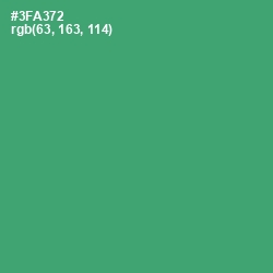 #3FA372 - Sea Green Color Image