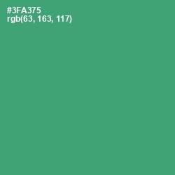 #3FA375 - Sea Green Color Image