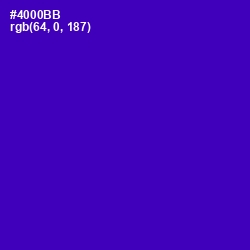 #4000BB - Purple Color Image