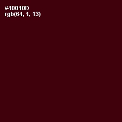 #40010D - Burnt Maroon Color Image