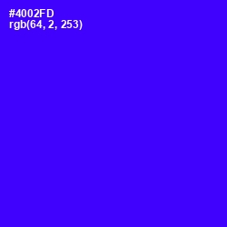 #4002FD - Purple Heart Color Image