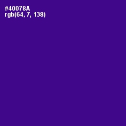 #40078A - Pigment Indigo Color Image