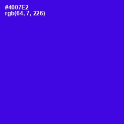 #4007E2 - Purple Heart Color Image