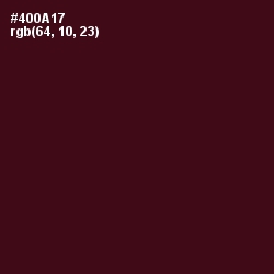 #400A17 - Cab Sav Color Image