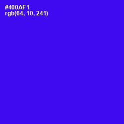 #400AF1 - Purple Heart Color Image