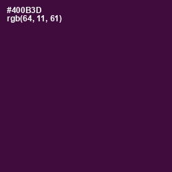 #400B3D - Blackberry Color Image