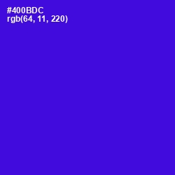 #400BDC - Purple Heart Color Image