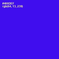 #400DEF - Purple Heart Color Image