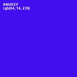 #400EEF - Purple Heart Color Image