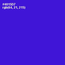 #4015D7 - Purple Heart Color Image