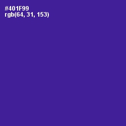 #401F99 - Pigment Indigo Color Image