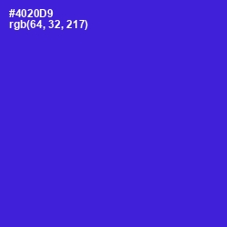 #4020D9 - Purple Heart Color Image