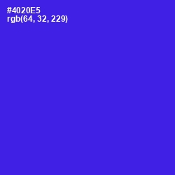 #4020E5 - Purple Heart Color Image