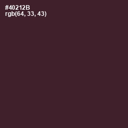#40212B - Crater Brown Color Image