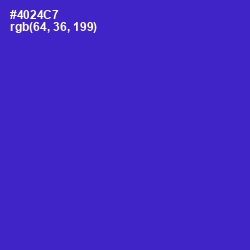 #4024C7 - Purple Heart Color Image