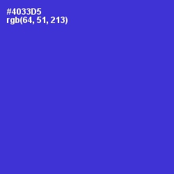 #4033D5 - Purple Heart Color Image