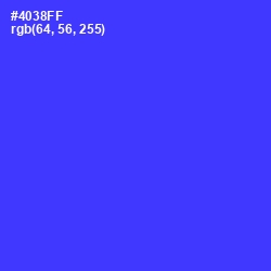#4038FF - Purple Heart Color Image