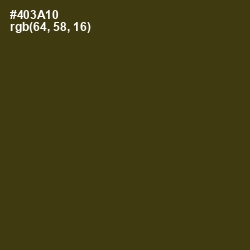 #403A10 - Thatch Green Color Image