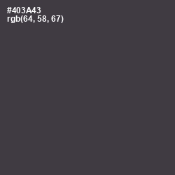 #403A43 - Matterhorn Color Image
