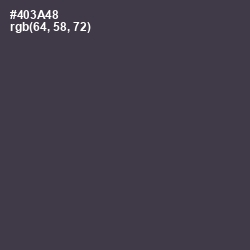 #403A48 - Matterhorn Color Image
