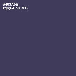 #403A5B - Voodoo Color Image