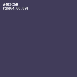 #403C59 - Voodoo Color Image