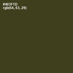 #403F1D - Thatch Green Color Image