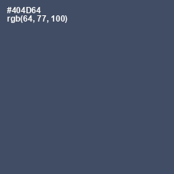 #404D64 - Mulled Wine Color Image