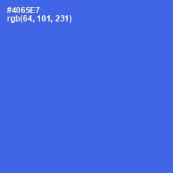 #4065E7 - Royal Blue Color Image