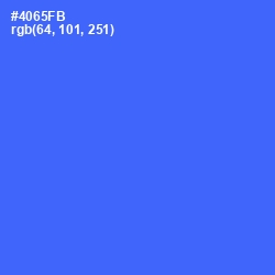 #4065FB - Royal Blue Color Image