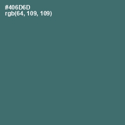 #406D6D - Faded Jade Color Image