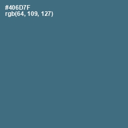 #406D7F - Blue Bayoux Color Image