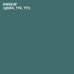 #406E6F - Faded Jade Color Image