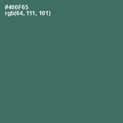 #406F65 - Faded Jade Color Image