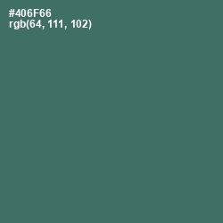 #406F66 - Faded Jade Color Image