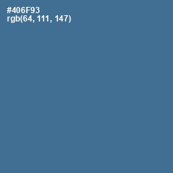 #406F93 - Kashmir Blue Color Image