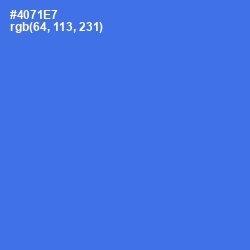 #4071E7 - Royal Blue Color Image