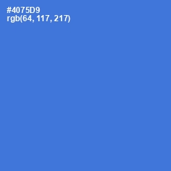 #4075D9 - Indigo Color Image