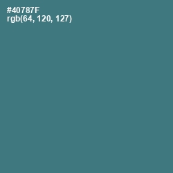 #40787F - Faded Jade Color Image