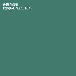 #407B6B - Faded Jade Color Image