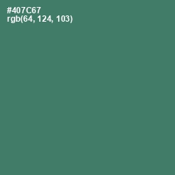 #407C67 - Faded Jade Color Image