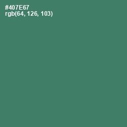 #407E67 - Faded Jade Color Image