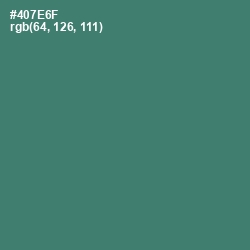 #407E6F - Faded Jade Color Image