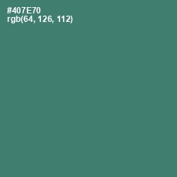 #407E70 - Faded Jade Color Image