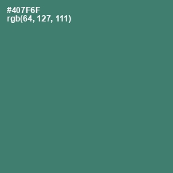 #407F6F - Faded Jade Color Image