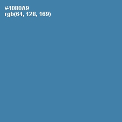 #4080A9 - Steel Blue Color Image